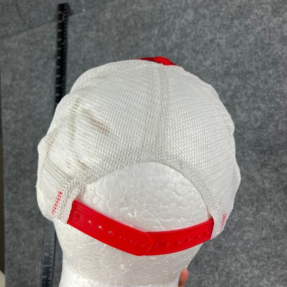 Great Northern Canada Trucker Hat Red Mesh Snapback Cap One Size - Picture 5 of 8